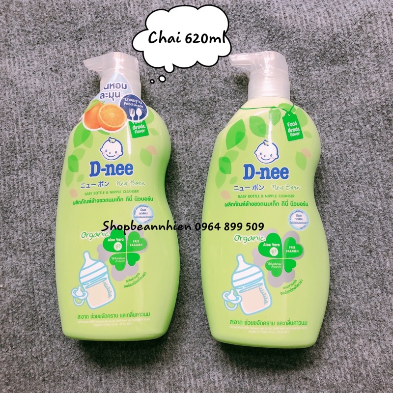 Nước rửa bình Dnee dạng chai 620ml ,dạng túi 600ml