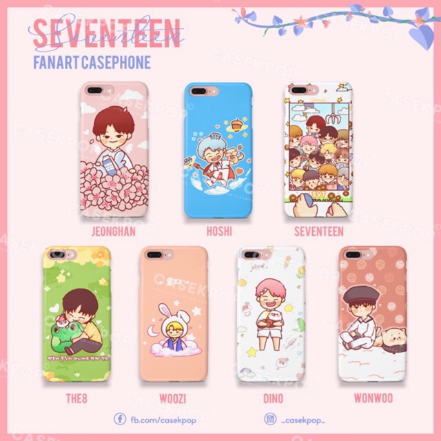 Ốp lưng hình vẽ SEVENTEEN