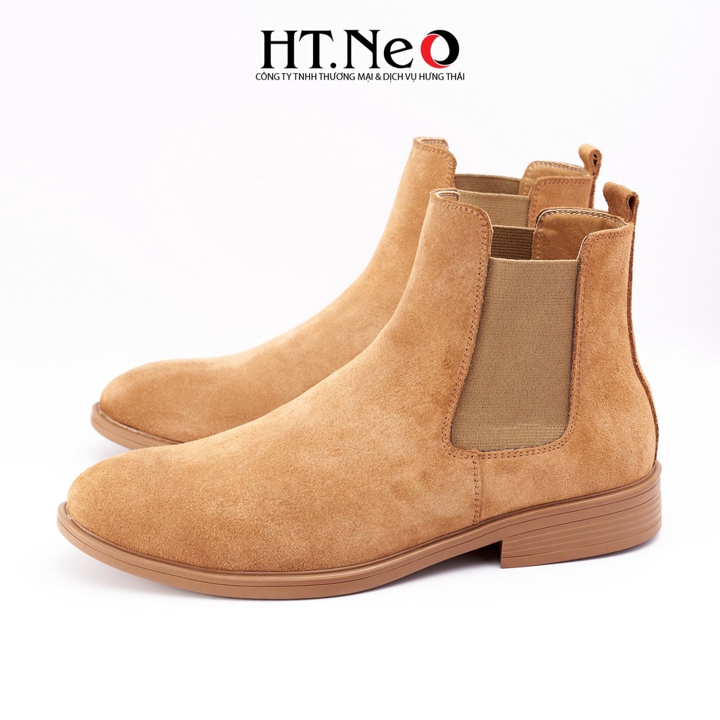 Giày đốc nam cao cổ HT.NEO Da mềm mại, mịn vô cùng ôm chân, đế đúc cao su êm ái, bảo hành 12 tháng DN38 KJG