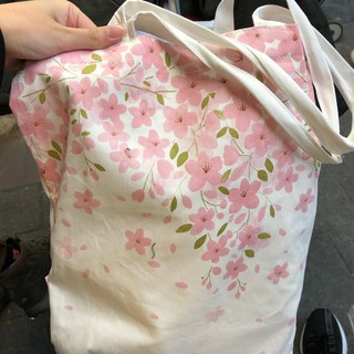 Túi tote DAISO limited cherry blossom