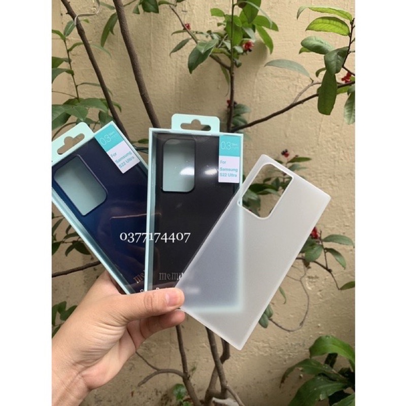 Samsung S22 Ultra_Ốp lưng Memumi nhám siêu mỏng 0,3m chống Vân tay chính hãng