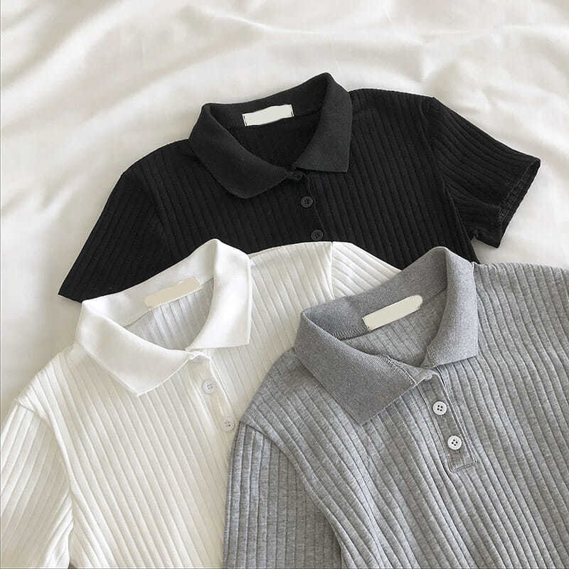 Áo polo nữ áo phông ngắn trơn màu của phụ nữ JH-TX-26