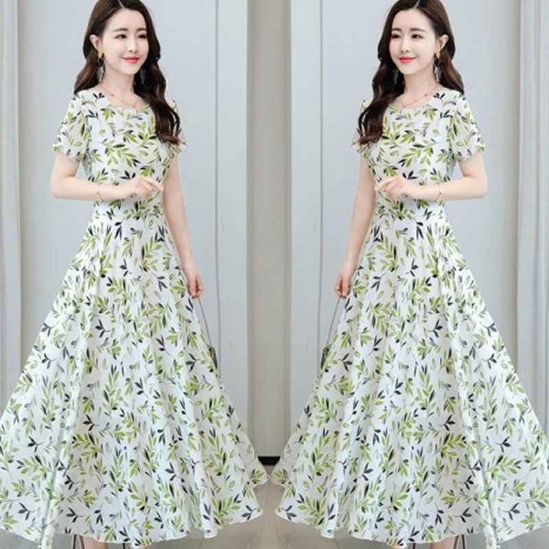 Đầm Chiffon Dáng Dài Phong Cách Thời Trang Mùa Hè Hàng Mới Chất Lượng Cao Size Lớn 2022 Dành Cho Nữ Trung Niên 40 Tuổi