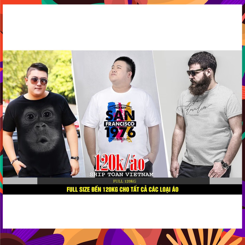 (Giá Sỉ) Áo thun thương hiệu tay lỡ big size - Áo phông chất thun cotton in hình siêu đẹp