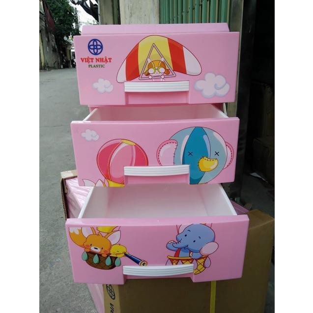 [Mua gia goc] Tủ nhựa mini 4T Việt Nhật 34*26*50 cm (không để quần áo)