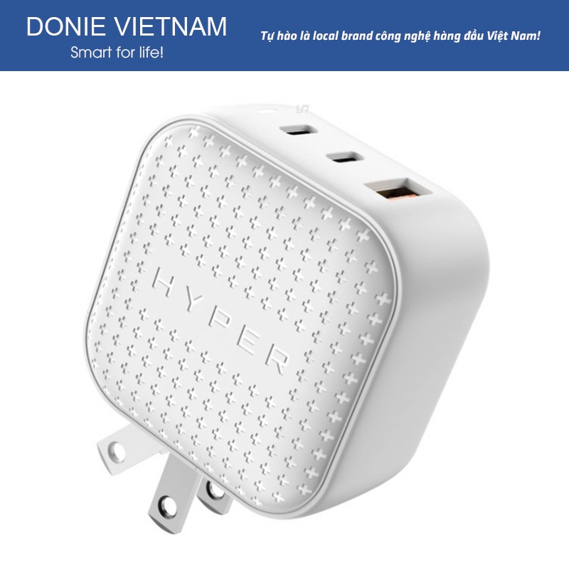 Sạc Đa Cổng Hyper Juice GaN 66W Charger Smallest HJ265 Nhỏ Nhất Thế Giới