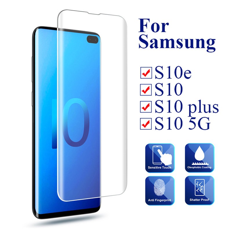 Kính cường lực 3D 9H cho Samsung Galaxy s10e S10 Plus S7 S6 Edge Plus