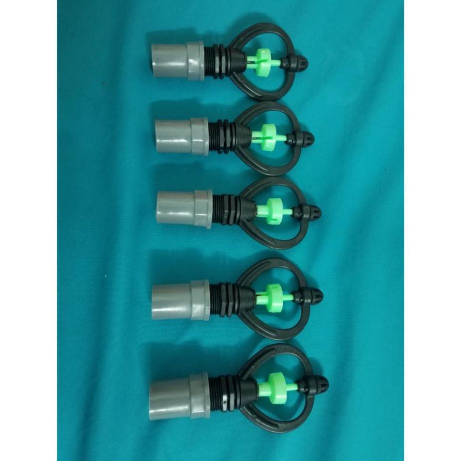 Bộ 10 Béc tưới phun mưa  360 độ ren ngoài 21-27mm