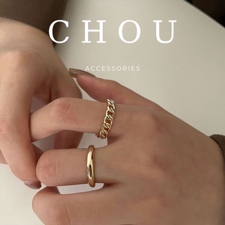 Set 2 Nhẫn Retro | CHOU ACCESSORIES |