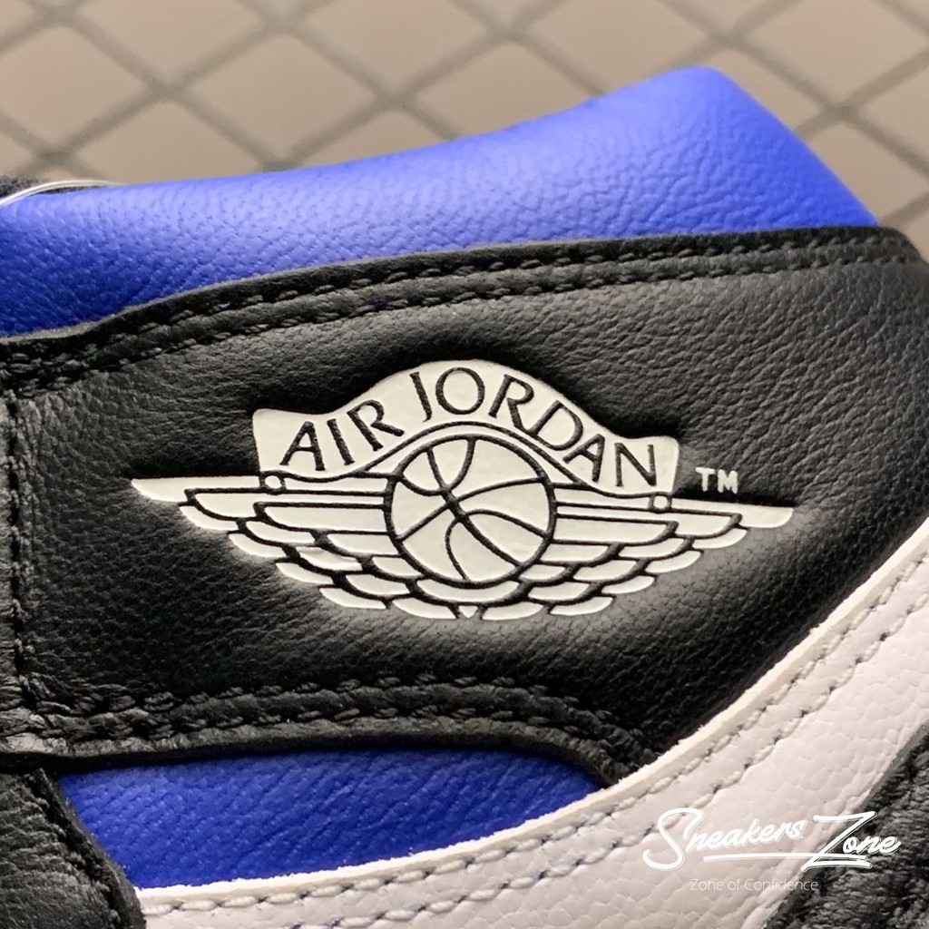 (FREESHIP+HỘP+QUÀ) Giày thể thao Sneakers AIR JORDAN 1 Retro High Royal Toe Xanh Trắng Mũi Đen Cổ cao | BigBuy360 - bigbuy360.vn