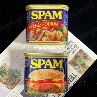[Date 2023]   THỊT HEO SPAM CỦA MỸ : Classic / 25% Less Sodium (ít mặn) - Hộp 340g