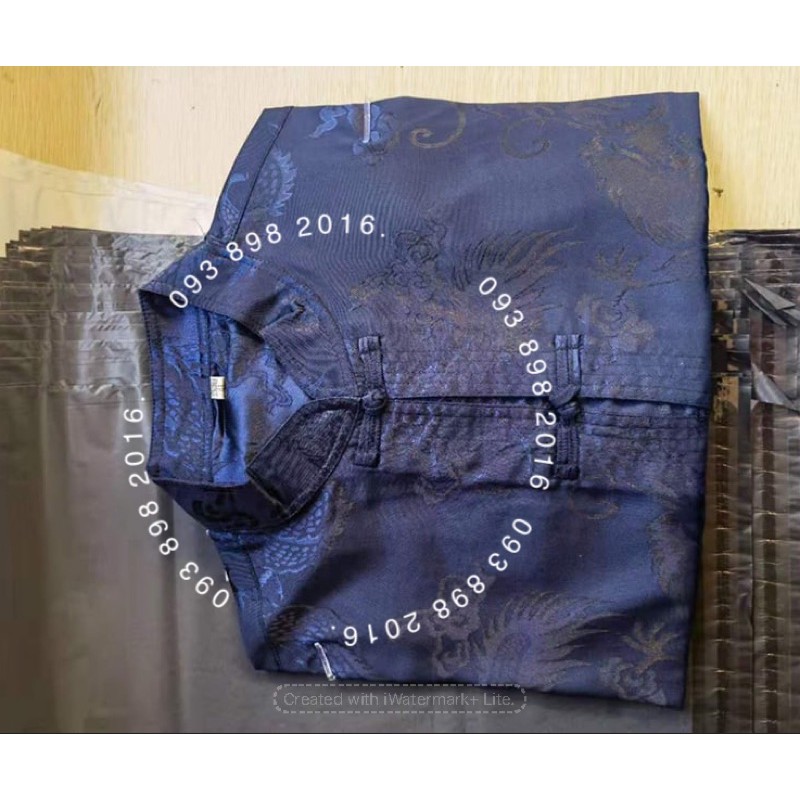 Set quần áo thêu rồng phượng nam trung niên (cộc và dài tay) có bán dời quần áo | BigBuy360 - bigbuy360.vn