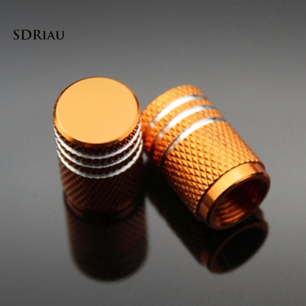 Bộ 4 Vỏ Bọc Van Bánh Xe Hơi / Xe Máy Bằng Nhôm Chống Bụi Tiện Dụng