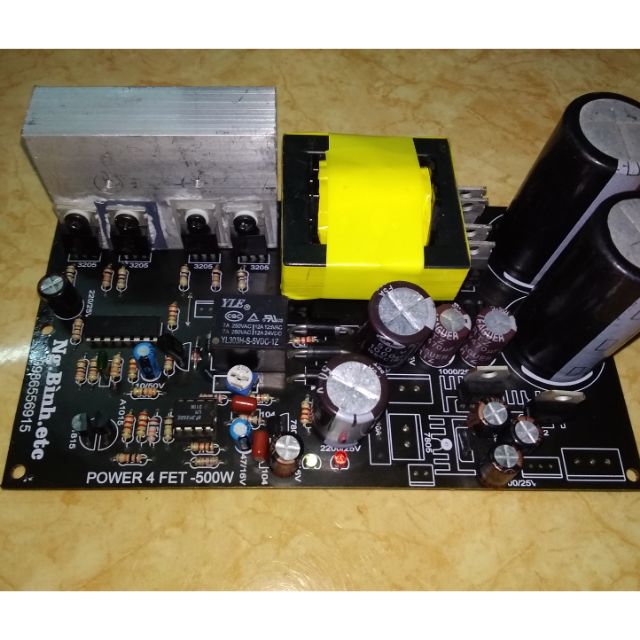 Bộ boot 12v lên 45v đôi cho loa kéo.