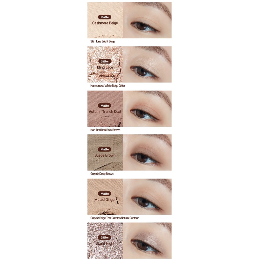 Bảng Phấn Mắt 10 màu Etude Màu Sắc Thời Trang 90g Play Color Eyes bảng màu Autumn Closet