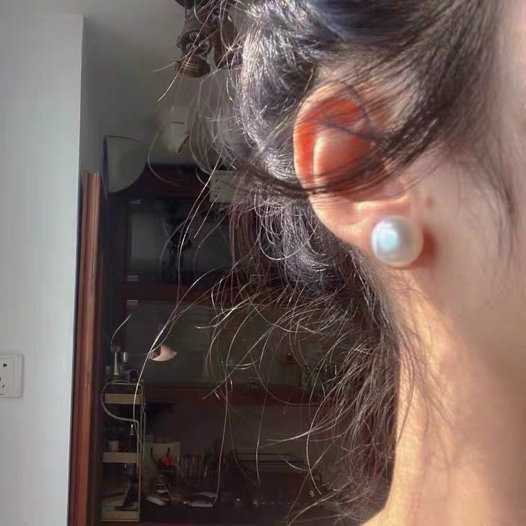 Khuyên tai hạt ngọc trai dáng basic bông tai ngọc trai nhân tạo sang trọng BT09