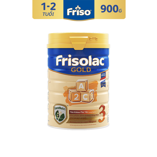 Sữa Bột Frisolac Gold 3 900g date 2033