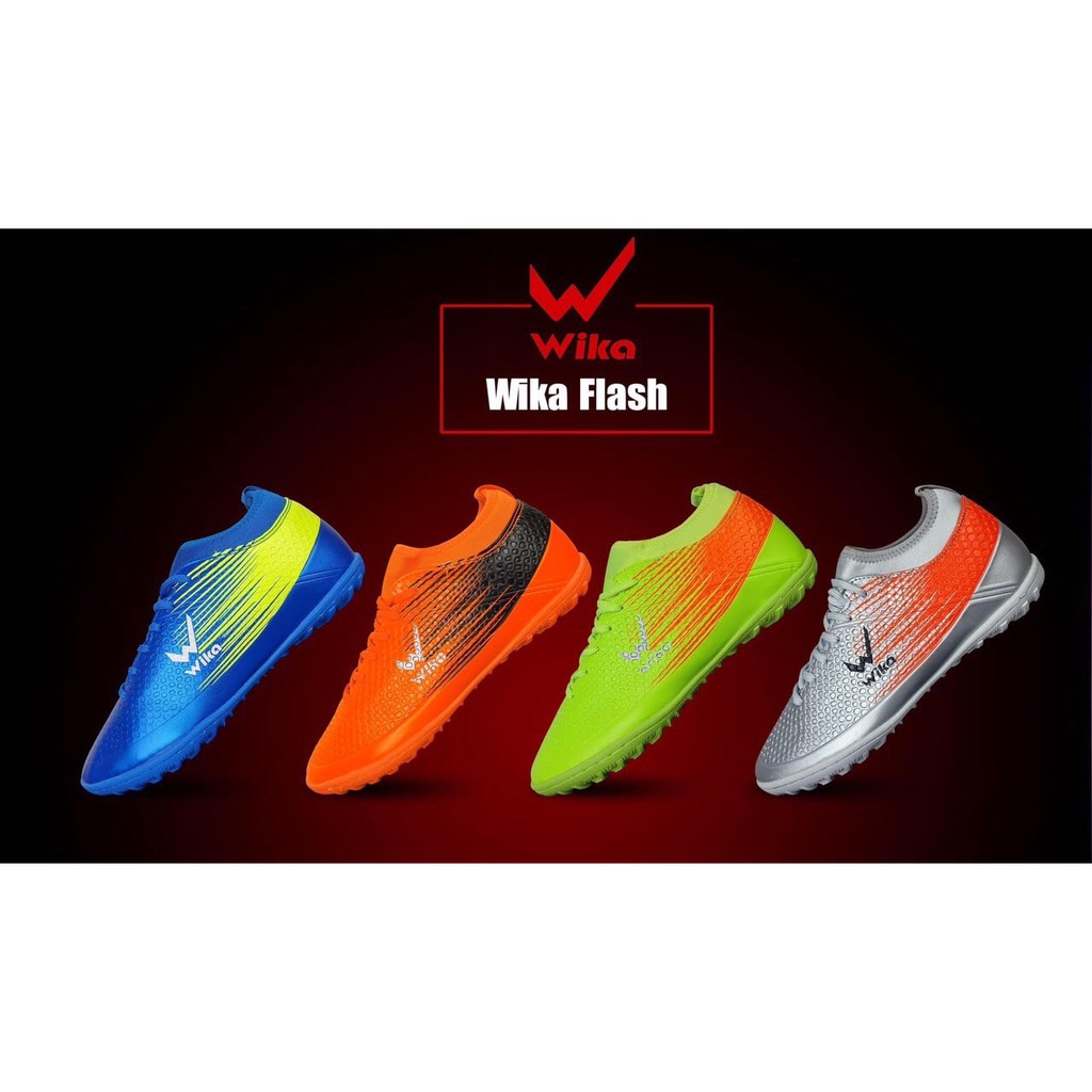 Giày Đá Bóng Wika Flash Đã Khâu Đế, Đủ Size, Giày Đá Banh Sân Cỏ Nhân Tạo Chính Hãng