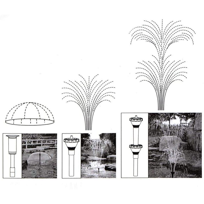 Set 9 Vòi Phun Nước Dành Cho Đài Phun Nước / Đài Phun Nước / Hồ Bơi