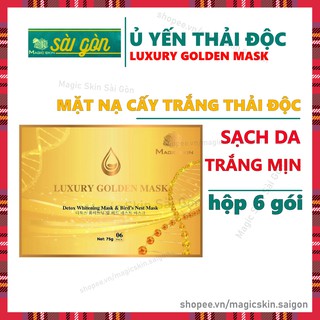 Luxury Golden Mask mặt nạ Ủ YẾN THẢI ĐỘC CẤY TRẮNG  Magic Skin dưỡng da hút chì mờ nám