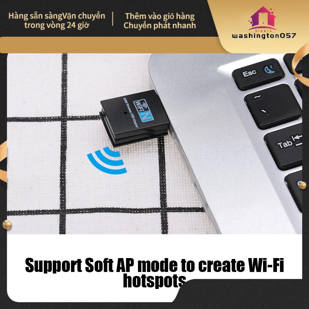 Washington057 Mini USB LAN Network Card Wifi Adapter USB2.0 WiFi Receiver 300Mbps
