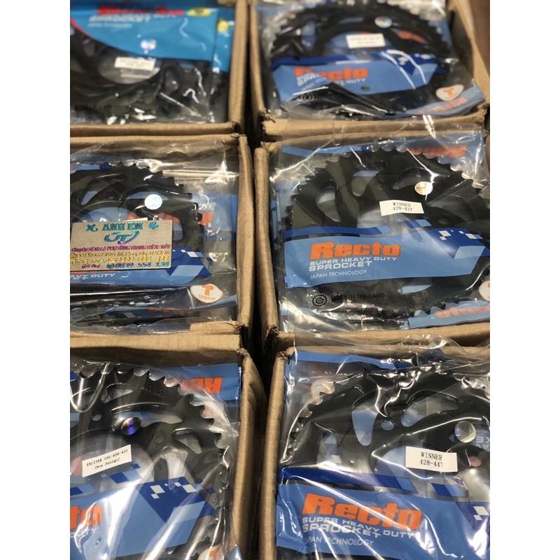 Nhông Dĩa Recto Winner / Sonic Size 38T -- 45T Hàng Chính Hãng RECTO THAILAND ////