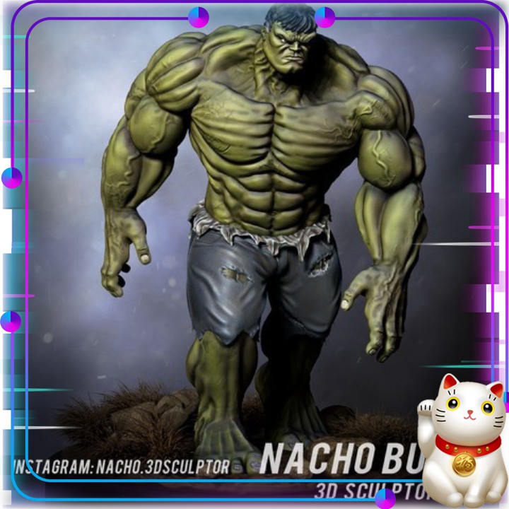 👽ĐỘC QUYỀN👽Mô hình đồ chơi bộ tứ siêu anh hùng - nhân vật HULK - Công nghệ in 3d Sản xuất thủ công (TÙY BIẾN KÍCH THƯỚC)