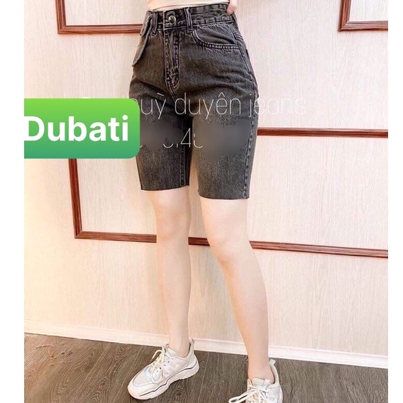 QUẦN SHORT SỌT JEAN LỬNG KIỂU NGỐ NỮ CHẤT BÒ XÁM TÚI HỘP  LƯNG CAO NÂNG MÔNG PHONG CÁCH HÀN QUỐC-DB-205 -BUBATI FASHION