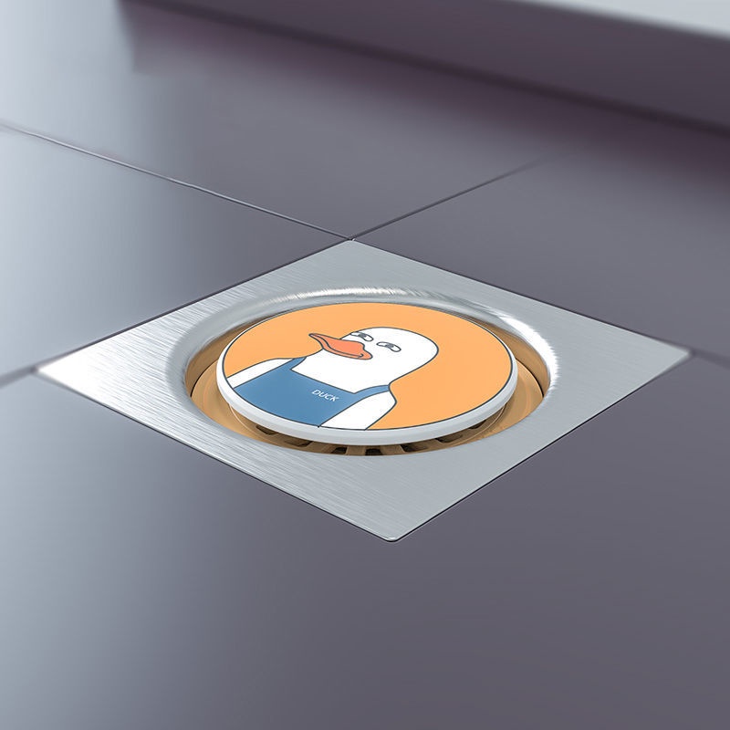 Dụng Cụ Chặn Cống Thoát Nước Sàn Nhà Tắm / Toilet Họa Tiết Hoạt Hình Chống Mùi Hôi Tiện Dụng