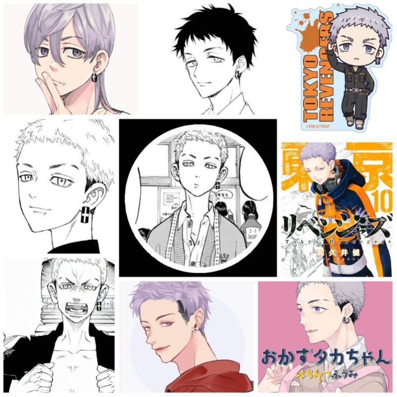 10-50 hình dán Stickers Takashi Mitsuya-Tokyo Revengers Decal