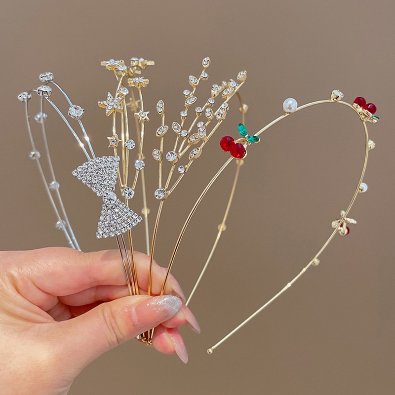 Băng Đô Đính Đá Ngọc Trai Nhân Tạo 2022 Thời Trang Mới Cho Nữ