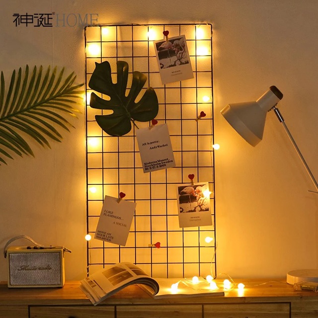 {SIÊU HOT}- Tặng 10 kẹp gỗ - KHUNG LƯỚI TRANG TRÍ- DECOR- PHỤ KIỆN TREO TƯỜNG. Siêu đẹp.