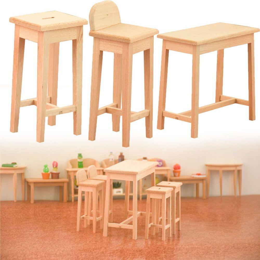 Bàn Gỗ Chất Lượng Cao Trang Trí Nhà Búp Bê Tỉ Lệ 1 / 12