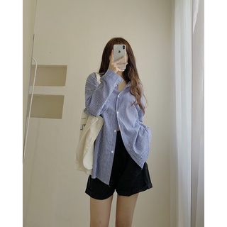 Áo sơ mi kẻ xanh