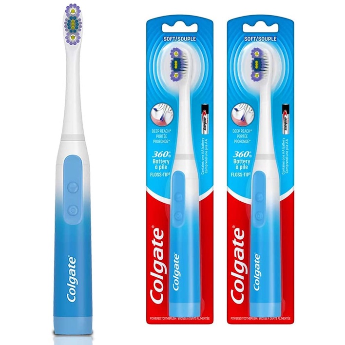 Bàn chải điện dùng pin Colgate 360° Sonic ​​Floss Tip