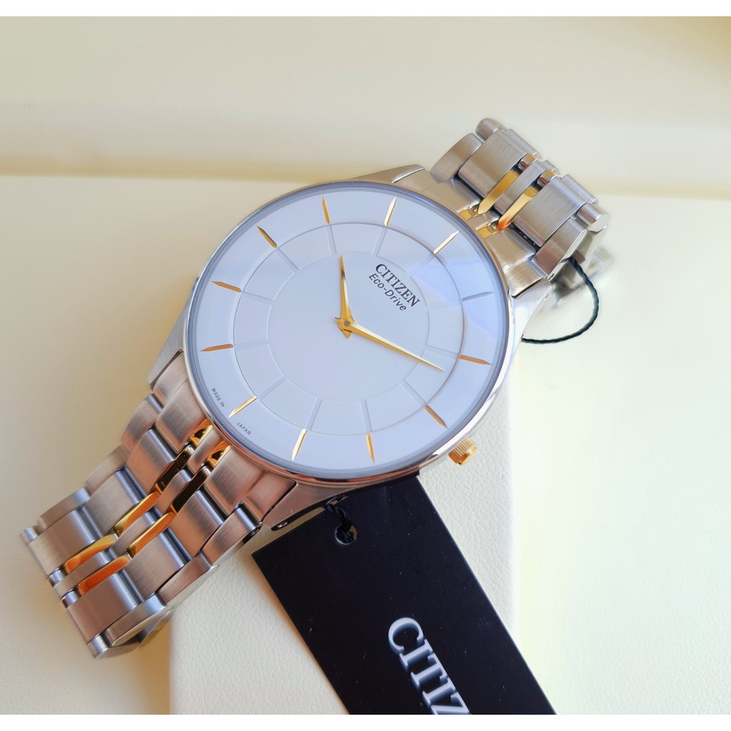 Đồng hồ nam chính hãng Citizen AR3014 - Máy Quartz Pin Eco-Drive năng lượng ánh sáng- Kính Sapphire - siêu mỏng