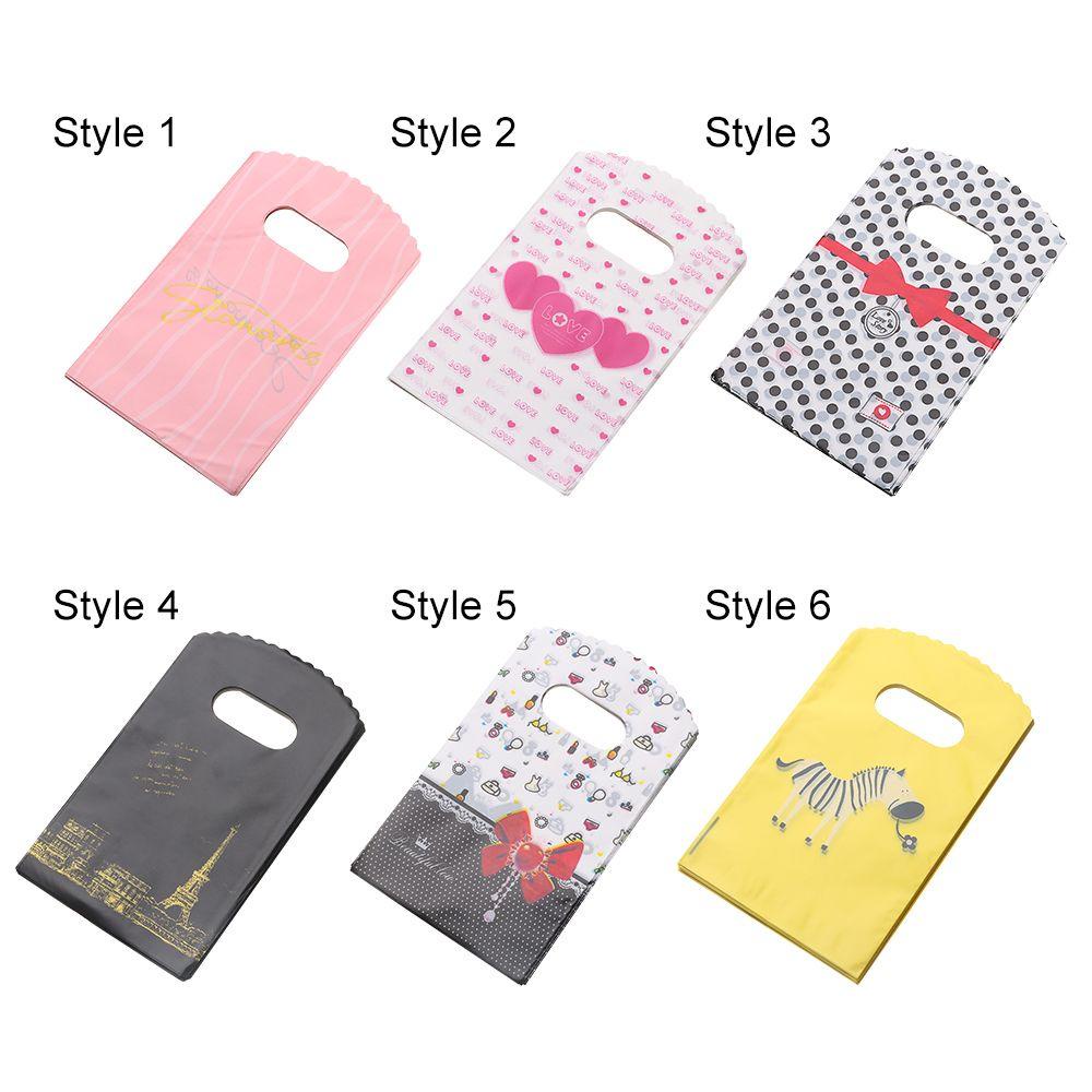 Set 50 Túi Nhựa Có Tay Cầm Thiết Kế Mới Đơn Giản Tiện Lợi Dễ Sử Dụng