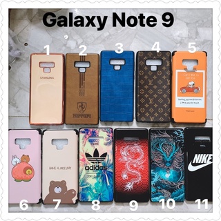 Ốp lưng Samsung Note 9 trong chống sốc , giả da , hình 3d