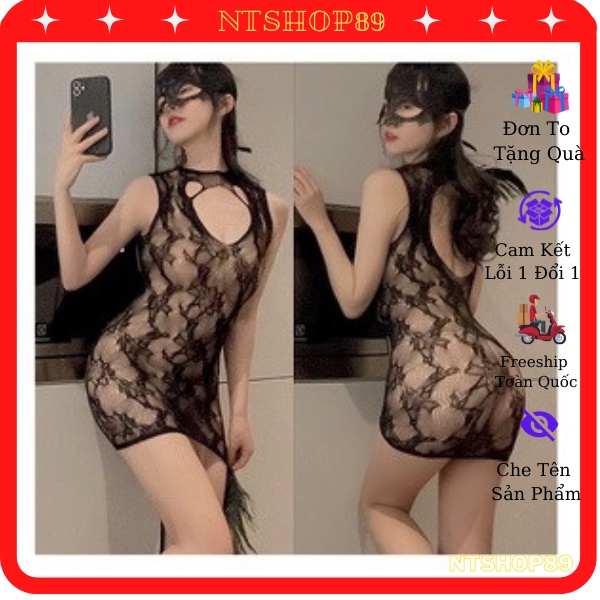 Đồ ngủ Sexy - Cosplay body  lưới liền thân S14 siêu quyến rũ