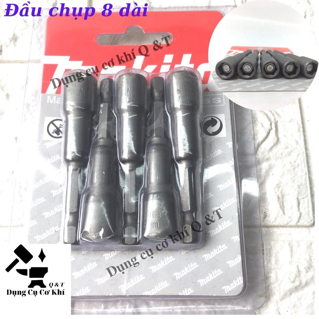 Đầu siết bulong , Đầu bắn tôn 8mm 10mm chuôi lục giác