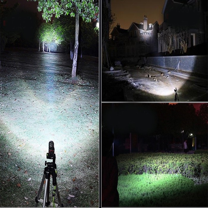 Đèn Pin T6 Siêu Sáng UltraFire Led Cree XML T6 Cao Cấp Hợp Kim Chống Nước Pin - Hàng Cao Cấp - Pin Cực Trâu