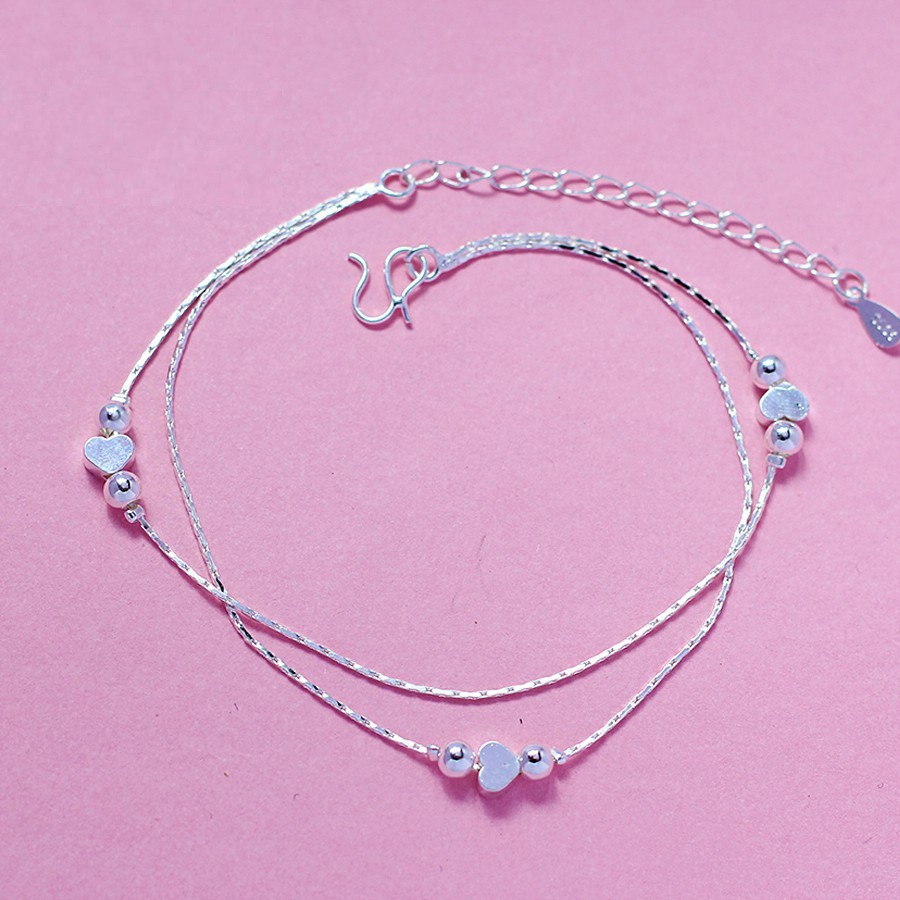 FOLLOW SHOP SĂN DEAL 4K 25.4 Lắc chân bạc 925 hình tròn kiểu Hàn Quốc YSLBX1 | BigBuy360 - bigbuy360.vn