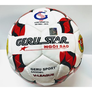 Bóng đá GERU STAR số 5 - khâu tay - tặng Kim bơm và lưới đựng bóng