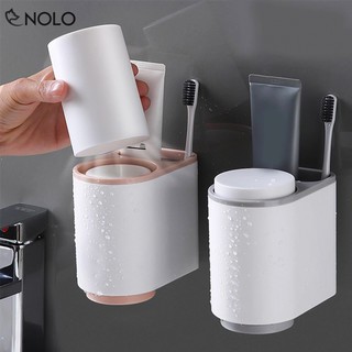 BỘ GIÁ ĐỰNG CỐC BÀN CHẢI KEM ĐÁNH RĂNG ECOCO EC02