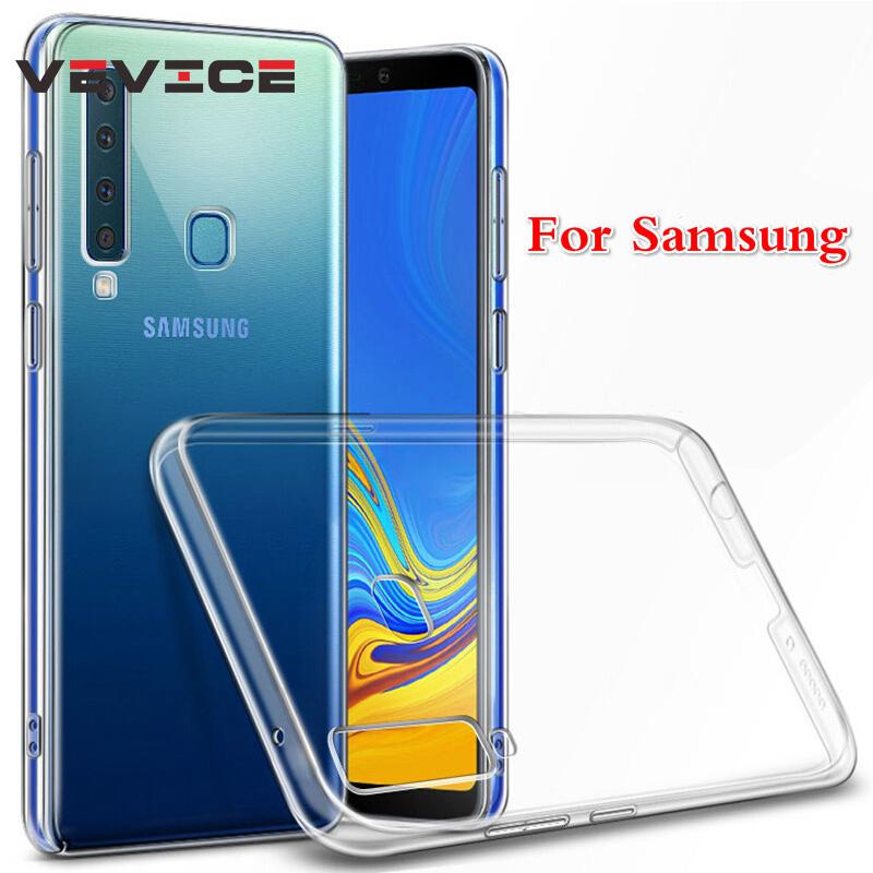 Ốp điện thoại silicon TPU mềm trong suốt cho Samsung Galaxy A7 2018 A10 A20 A30 A40 A50 A60 A70 A40S A20E