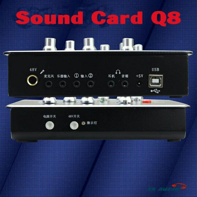 SOUND CARD Q8, R900 FX AUTO TUNE CHẤT LƯỢNG THEO Ý MUỐN