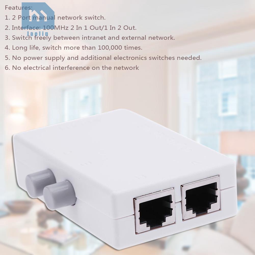 Bộ Chuyển Đổi Hub 2 Cổng Rj45