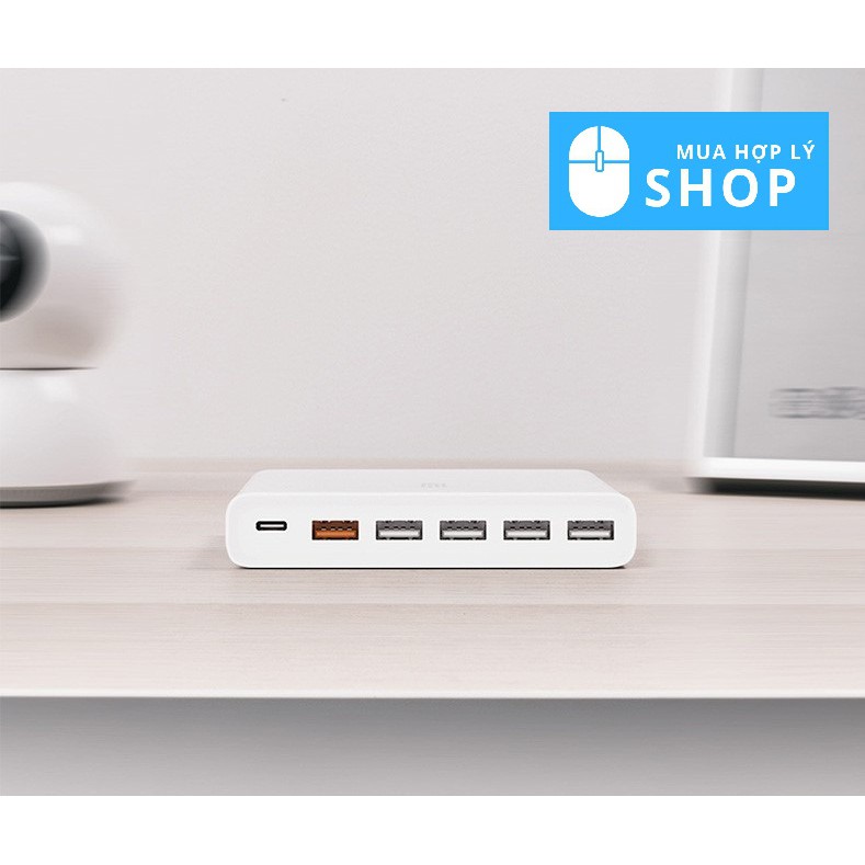 [CHÍNH HÃNG XIAOMI] Bộ Sạc Nhanh QC 3.0 XiaoMi 60W Đa cổng USB Tiện Lợi - HÀNG NHẬP KHẨU