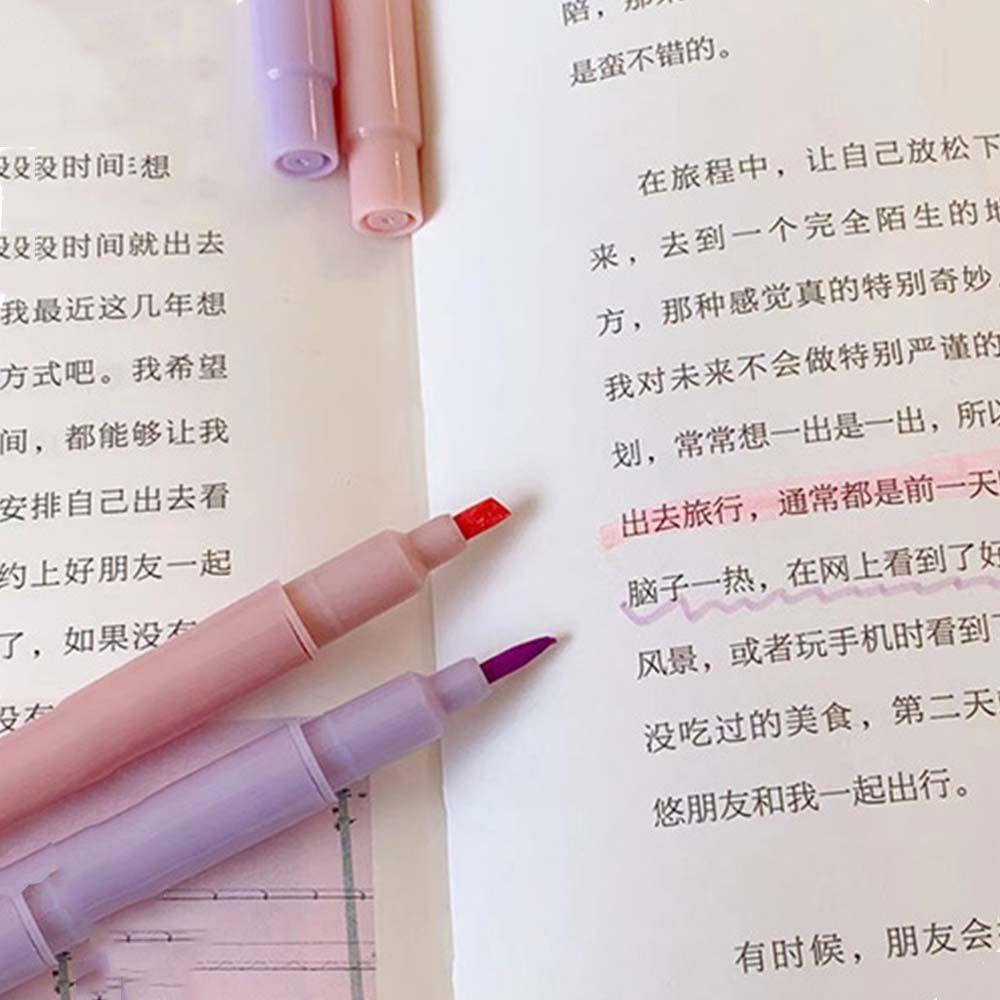 Bút Đánh Dấu Đầu Mềm Nhiều Màu Sắc Dùng Trang Trí Sổ Tay Cho Bé