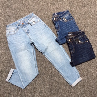 Quần jeans baggy trơn 9t